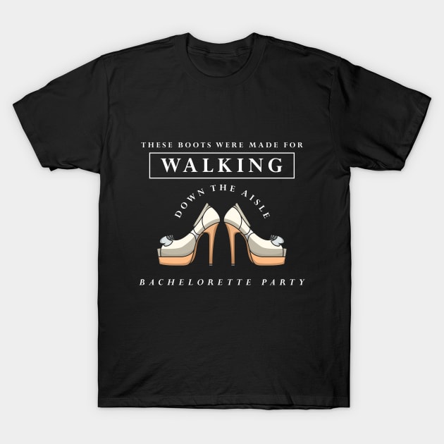 Bachelorette Party with Boots T-Shirt by Markus Schnabel